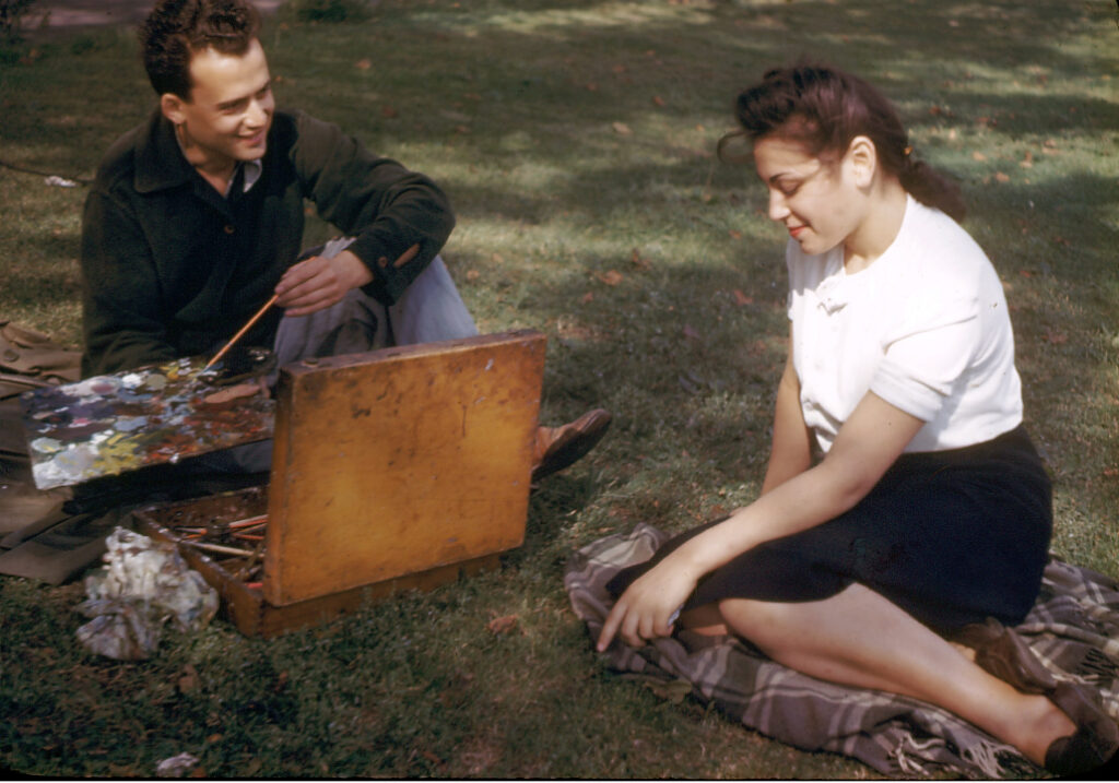 Abe and Anne in the Park